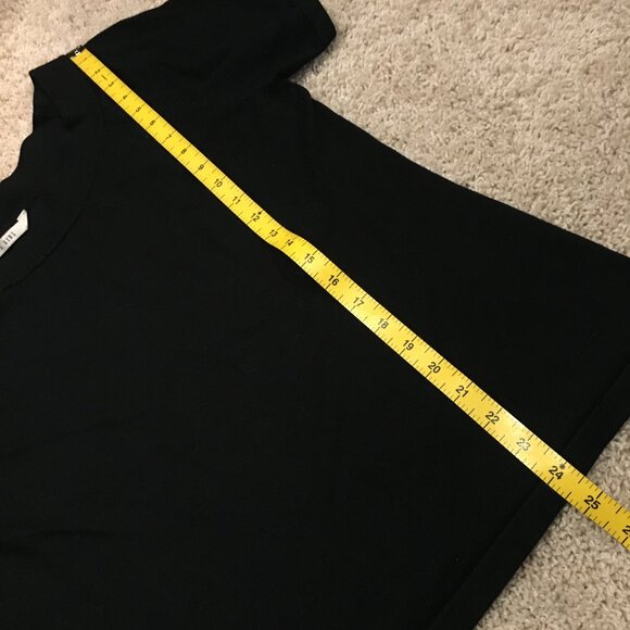 Tall Girl Soft Black Knit Short Sleeve Sweater Top - Picture 11 of 12